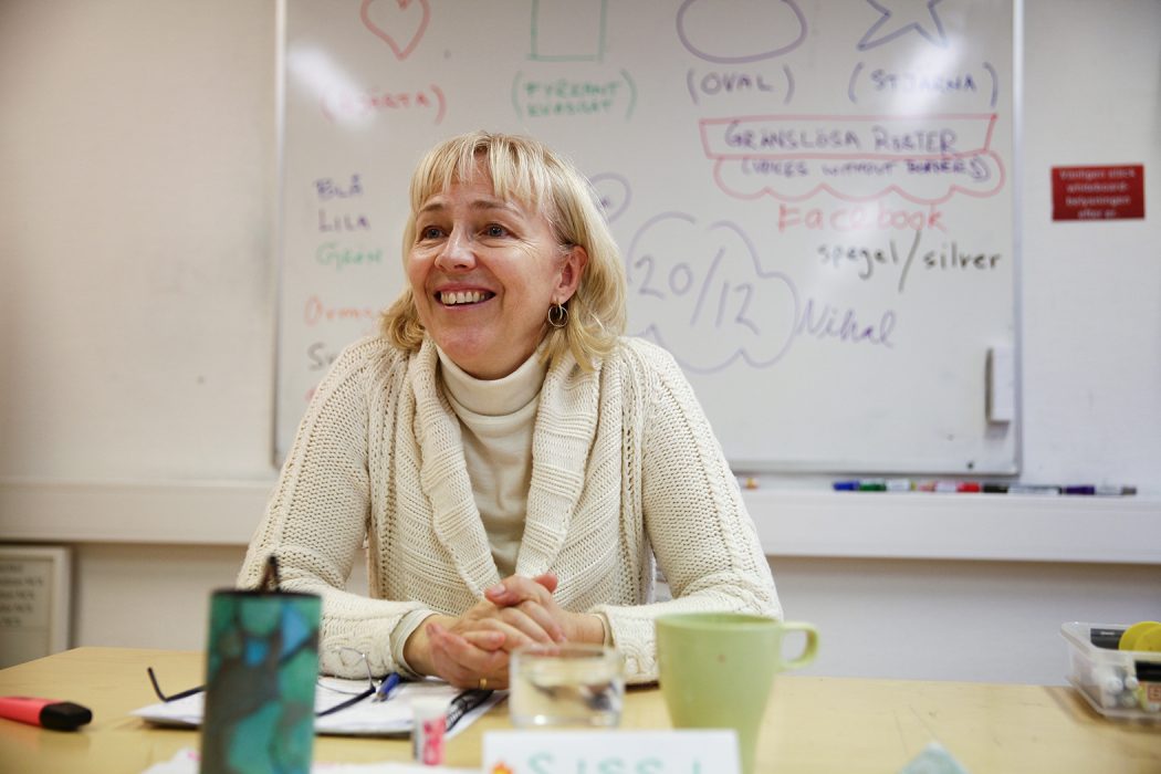 Sissi Saller är en av två kursledare och hon betonar vikten av att vara respektfull, lugn och ödmjuk