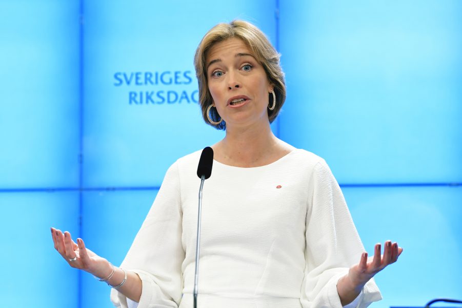 Moderaterna väcker misstroendevotum mot socialförsäkringsminister Annika Strandhäll (S).