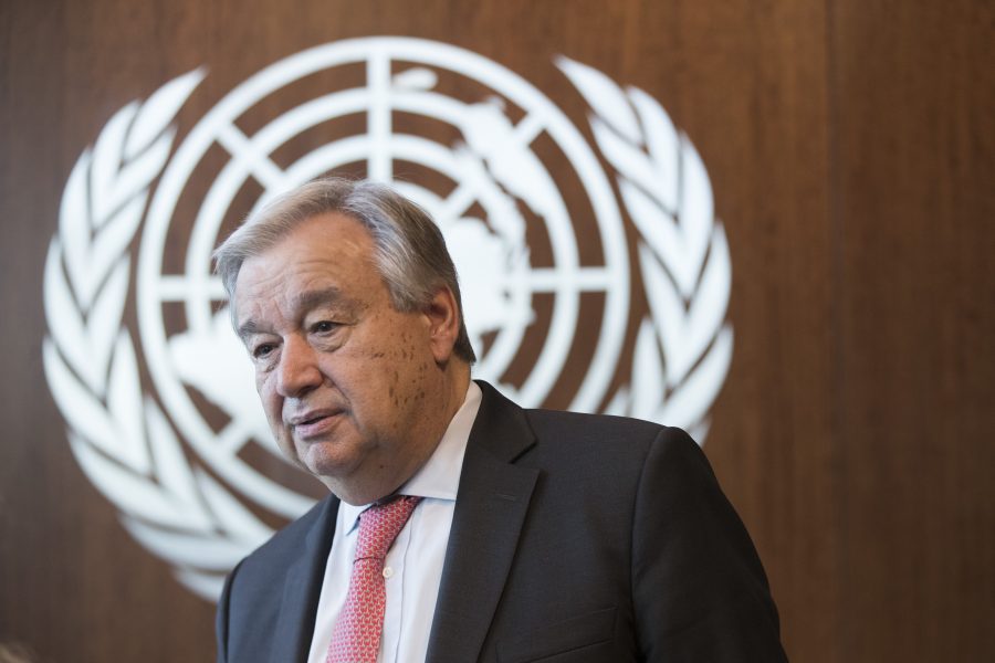FN-chefen António Guterres har tidigare beskrivit klimatförändringarna som ett ”existentiellt hot”.