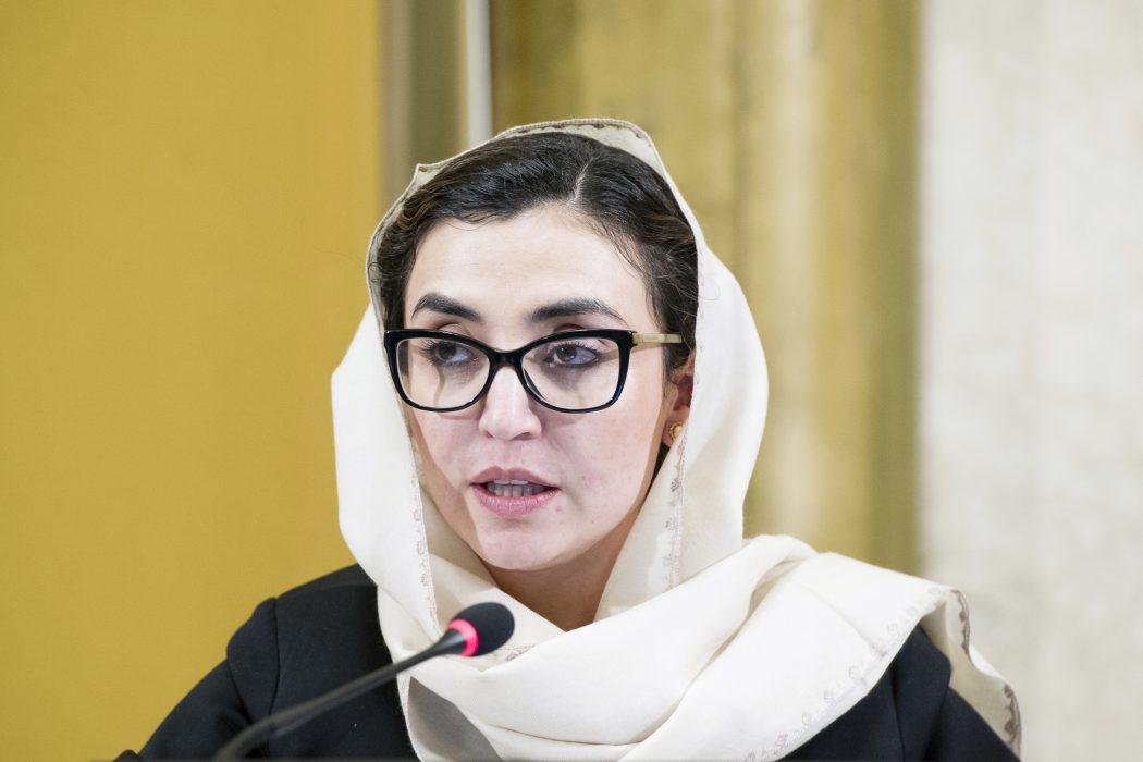 Adela Raz, Deputy Foreign Minister, Afghanistan attends the Ministerial Session of the Geneva Conference on Afghanistan. 28 November 2018. UN Photo by Violaine Martin FN-ambassadören Adela Raz