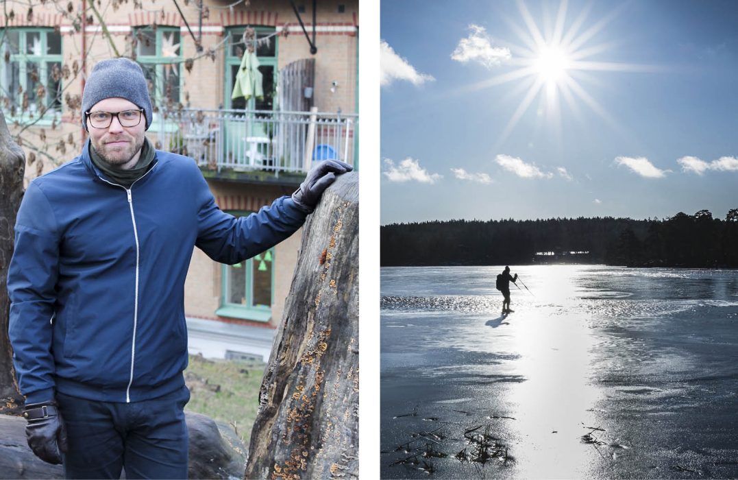 ”De flesta förstår att det är bra att inte sitta still, vi behöver biologisk kontakt, vi behöver grönt och vatten – det signalerar liv för oss”, säger Mattias Sandberg, lektor i kulturgeografi