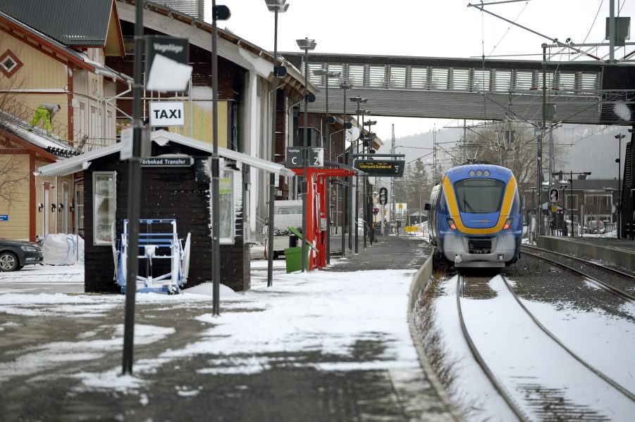 Tågstationen i Åre i Jämtland.