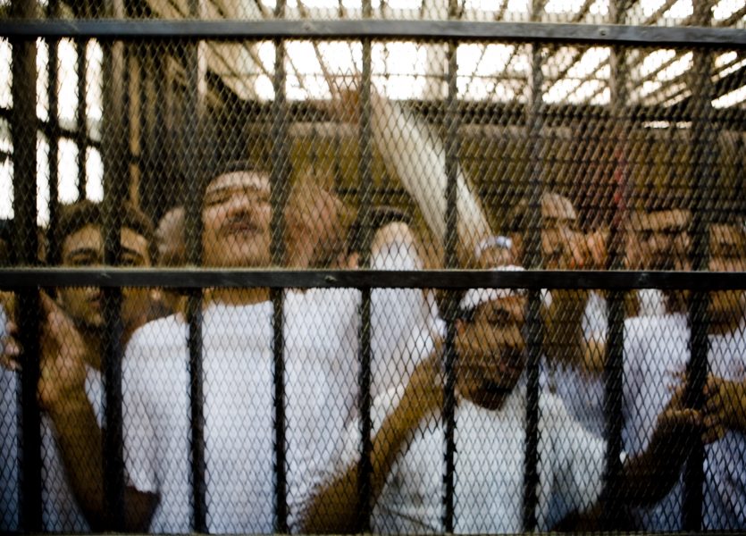 Fångar på Mahallafängelset i Egypten.
