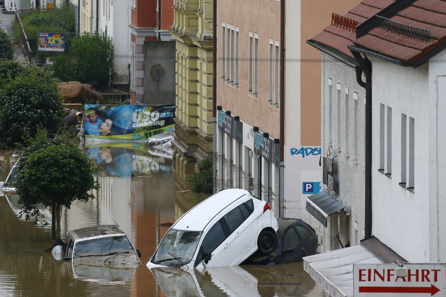 Översvämning i Tyskland 2016.