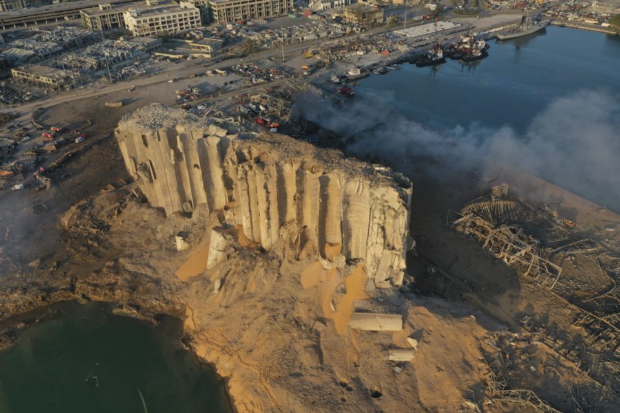 Silon som förstördes vid explosionen i Beirut uppges ha innehållit cirka 15 000 ton sädeslag.