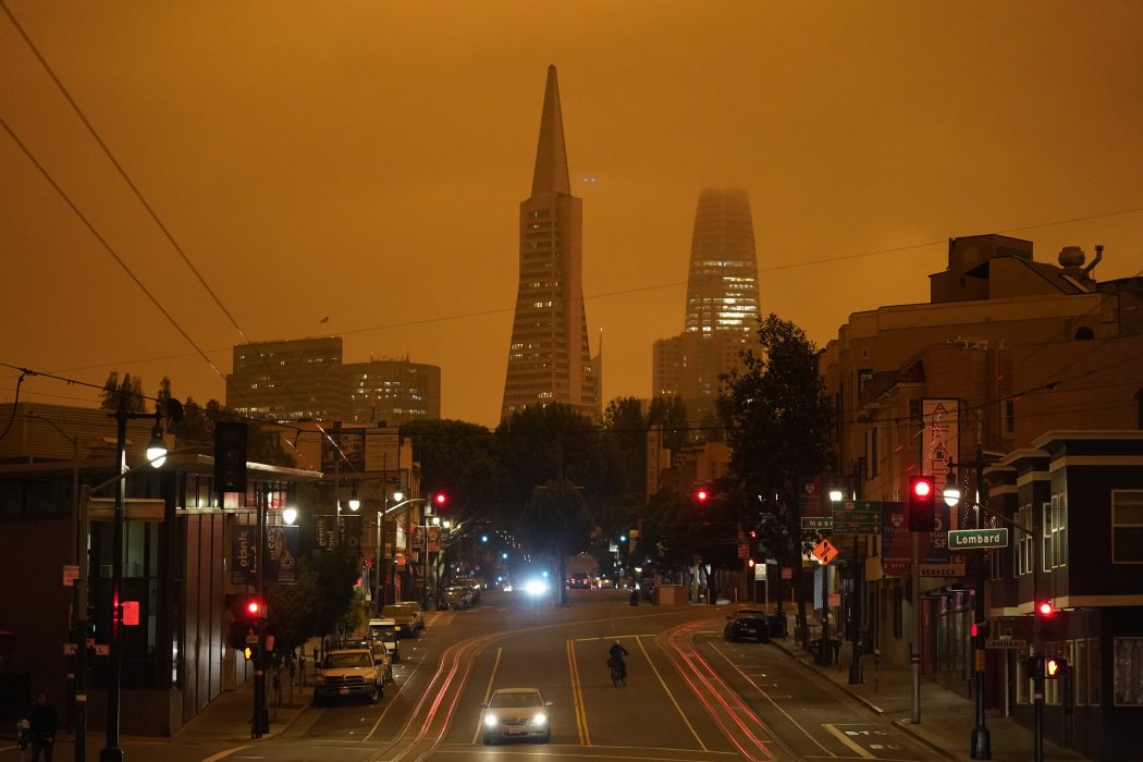 San Franciscos himmel på onsdagen