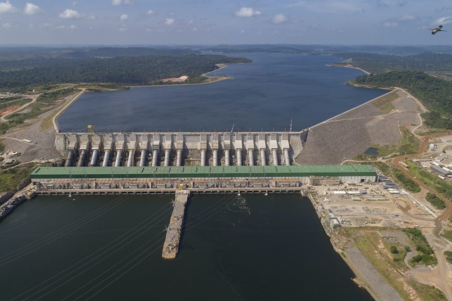 Vattenkraftverket Belo Monte står i Xingufloden vid staden Altamira i Brasilien.