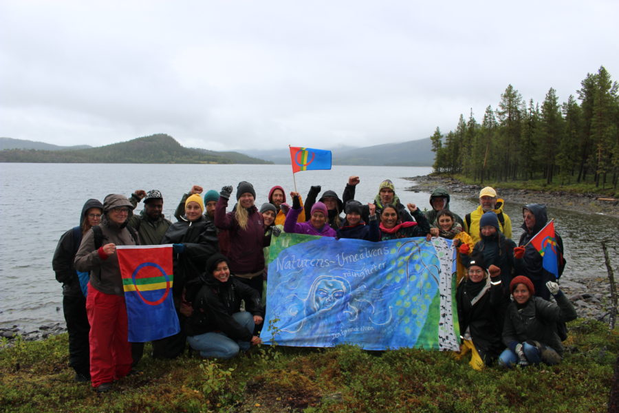 Carmen Blanco Valer På besök i Sápmi, med kursen om Naturens rättigheter och Det goda livet.
