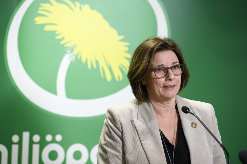 Isabella Lövin (MP) diskuterar cirkulär ekonomi