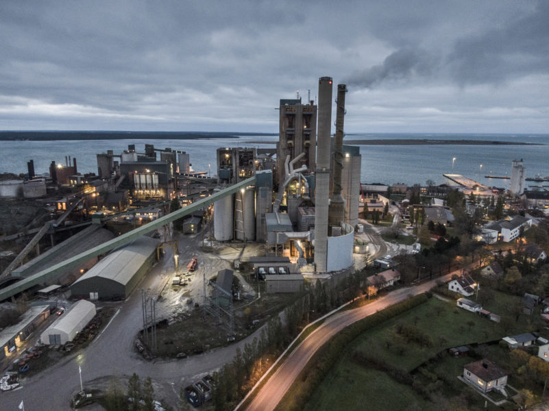 Cementas befintliga fabrik i Slite på norra Gotland.
