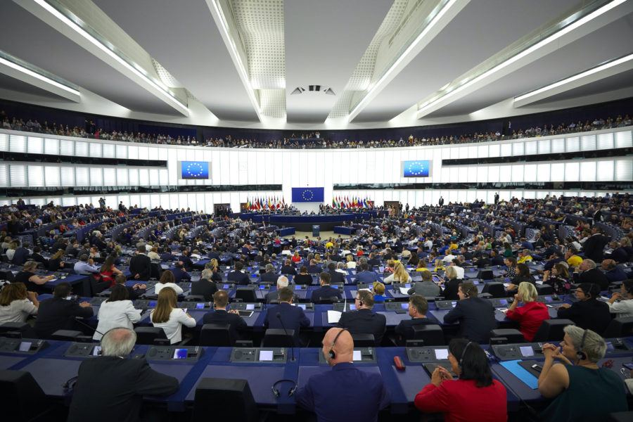 Plenisalen i EU-parlamentet i Strasbourg.