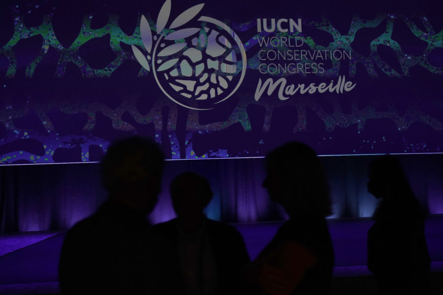 Bild från öppningen av IUCN World Conservation Congress i Marseille, Frankrike.