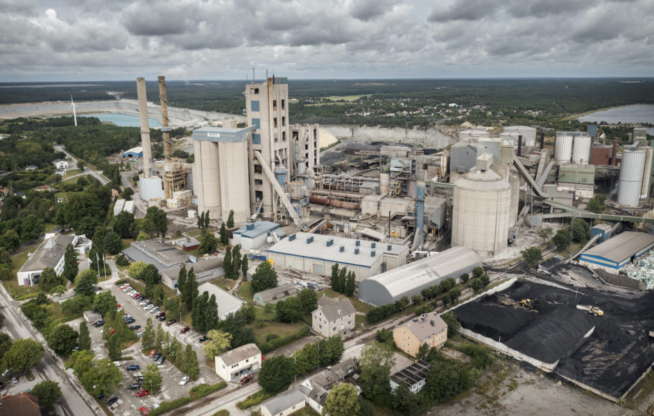 Cementas fabrik i Slite på Gotland.