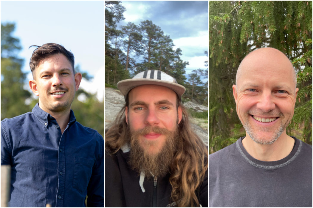 På tisdagen öppnades insamlingen till Under tallarna, bakom initiativet till insamlingen står (från vänster) Yannick Porter, Joakim Lindberg och Vidar Vetterfalk
