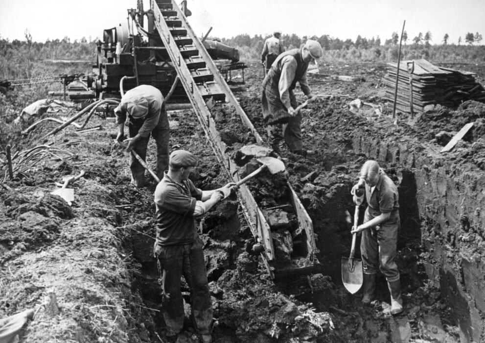 Torvutvinning på 1940-talet