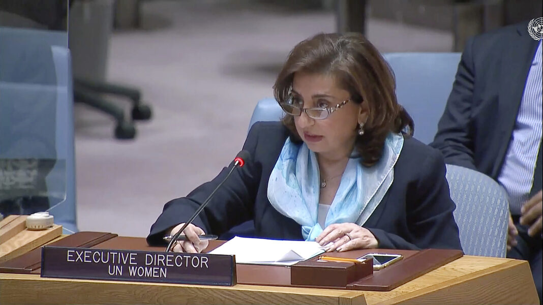 Sima Bahous talade för FN:s säkerhetsråd.