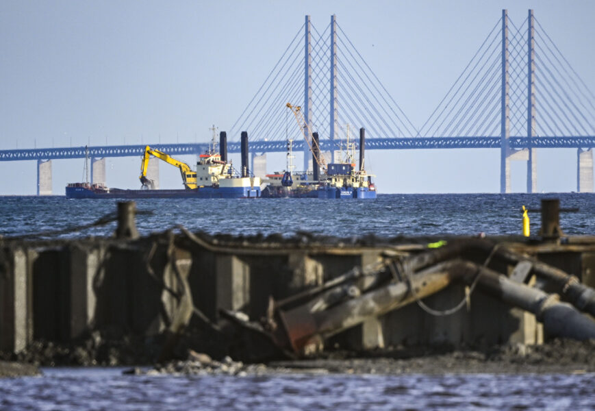 Muddermassor från havsbotten utanför Köpenhamn dumpades under januari till mars i Öresund, men har tagit en planerad paus under sommarhalvåret.
