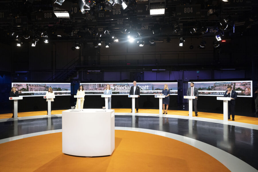 De åtta partiledarna liknade grindvakter när man skulle diskutera klimatet i partiledardebatten i söndags, skriver Mats Sederholm.