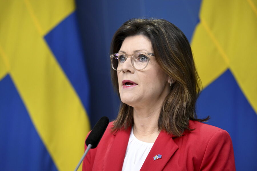 Arbetsmarknadsminister Eva Nordmark har varit med och tagit beslut om ett förebyggande program mot partnervåld.