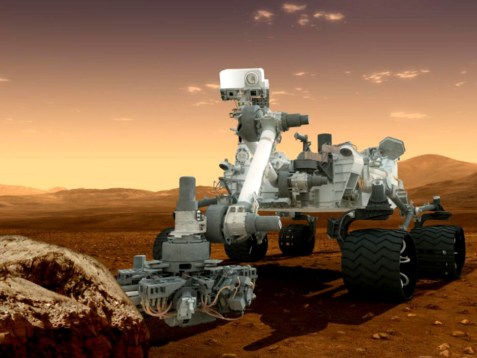 NASA:s obemannade rover Curiosity landade på mars 2012