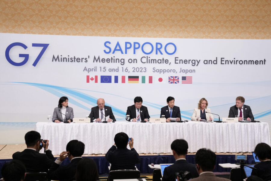 G7-ländernas ministrar har mötts i Sapporo i Japan för att diskutera klimat, energi och miljö.
