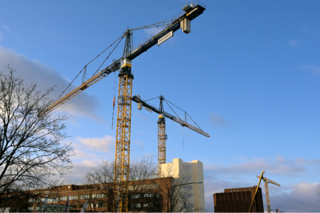 Byggkranar.