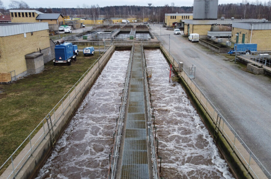 Reningsverk för avloppsvatten.