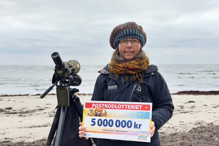 Person med stor postkodslott.