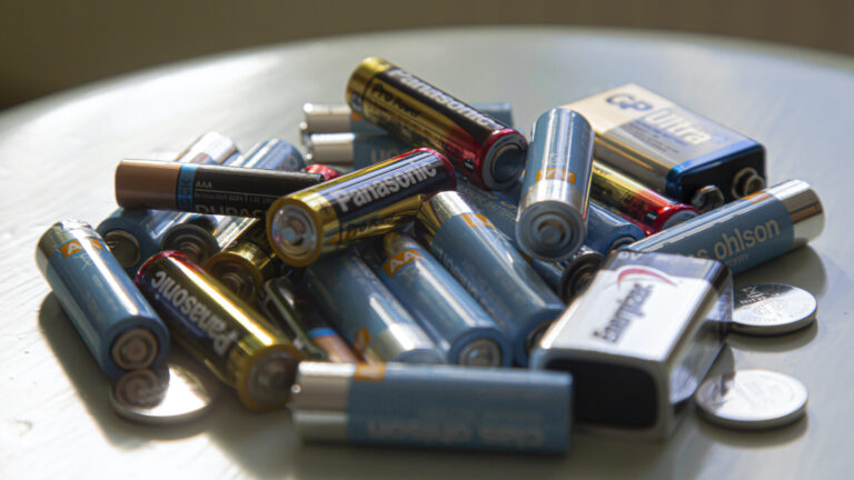 Batterier.
