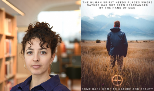 Maria Darwish till vänster, bild från ekofascistkonto till höger.