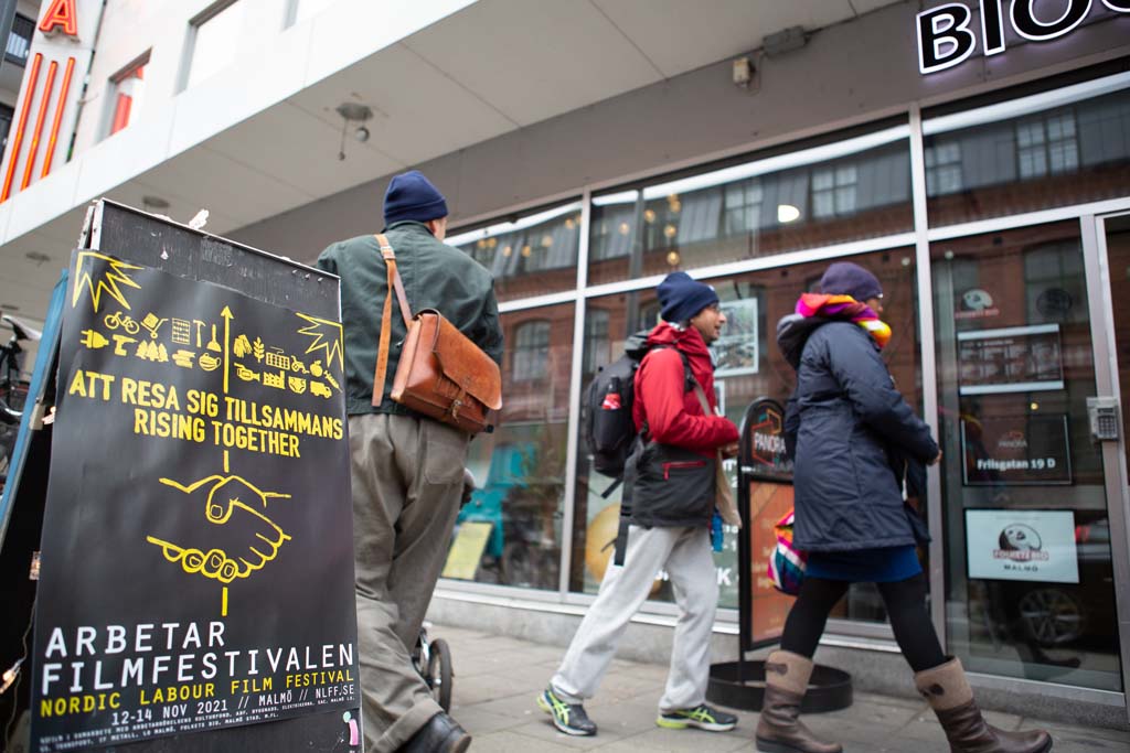 Bild från Arbetarfilmfestivalen 2021.