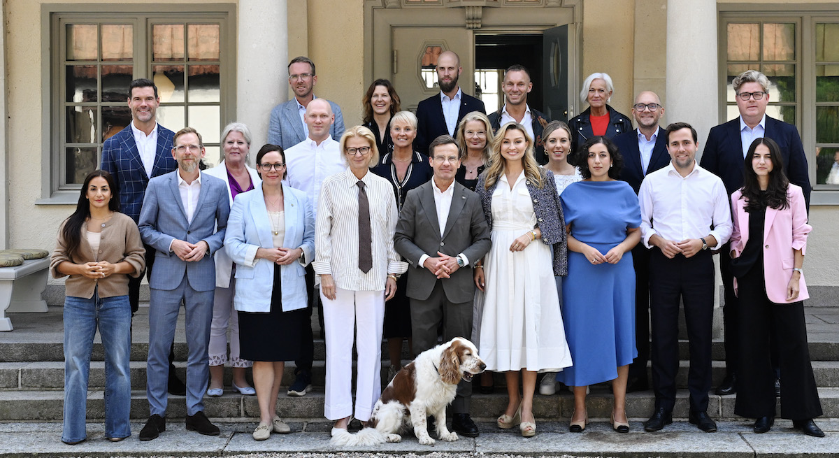 Regeringen samlade vid ett möte på Harpsund 28 augusti 2025.