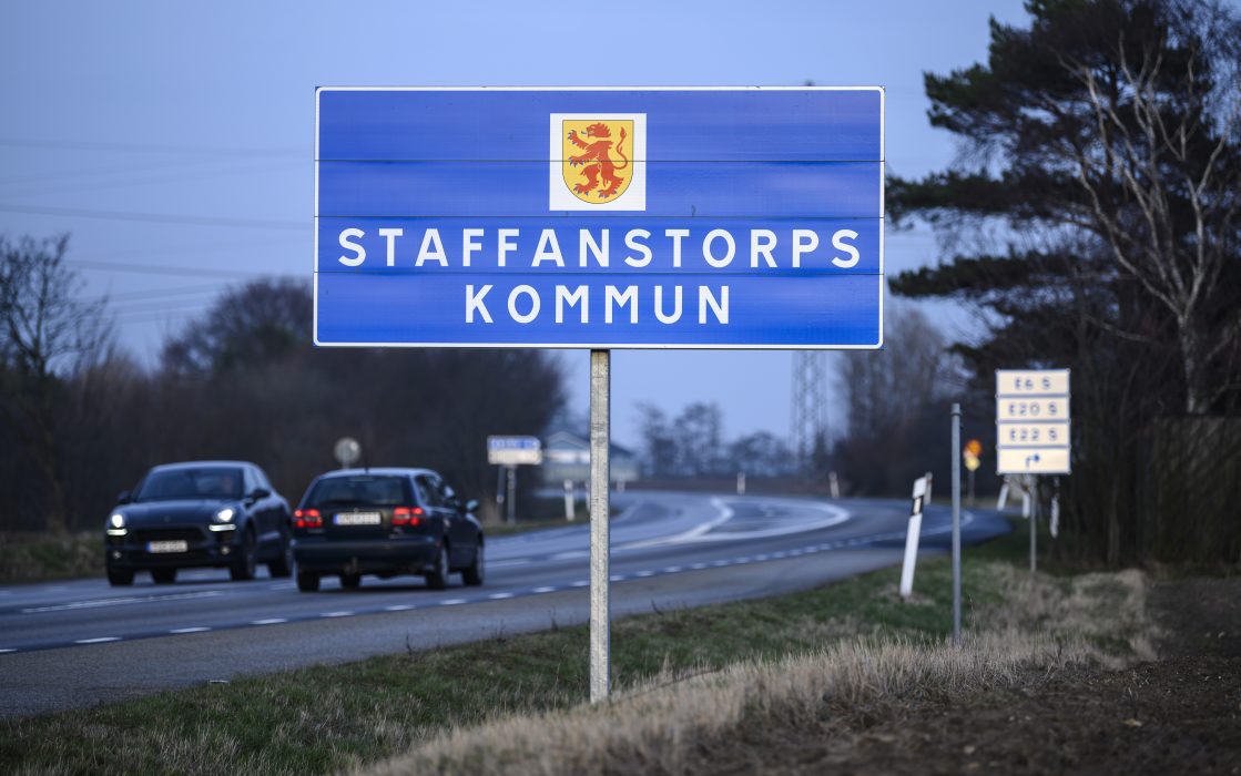 STAFFANSTORP 2019-03-20
Skylt vid kommungränsen till Staffanstorp.
Foto: Johan Nilsson / TT / Kod 50090