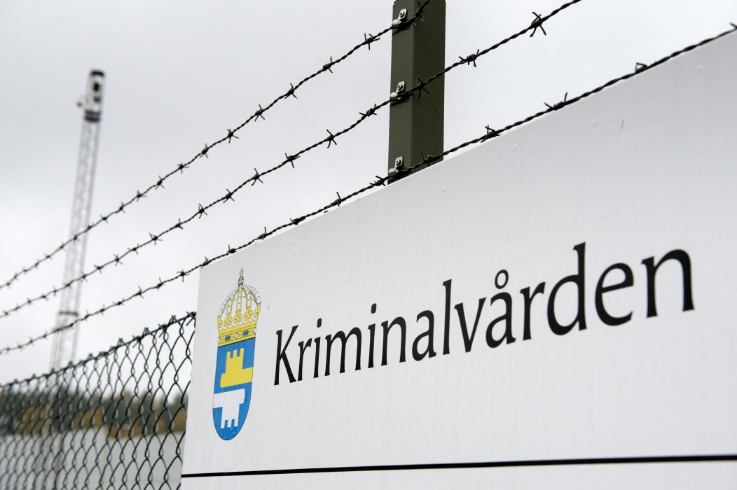MARIEFRED 20161019
Kriminalvården. Skylt utanpå anstalten i Mariefred
Foto: Jessica Gow / TT / Kod 10070