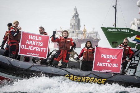 Arctic Sunrise Protests in the Barents Sea