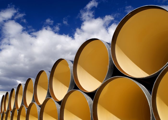 large pipes storage
