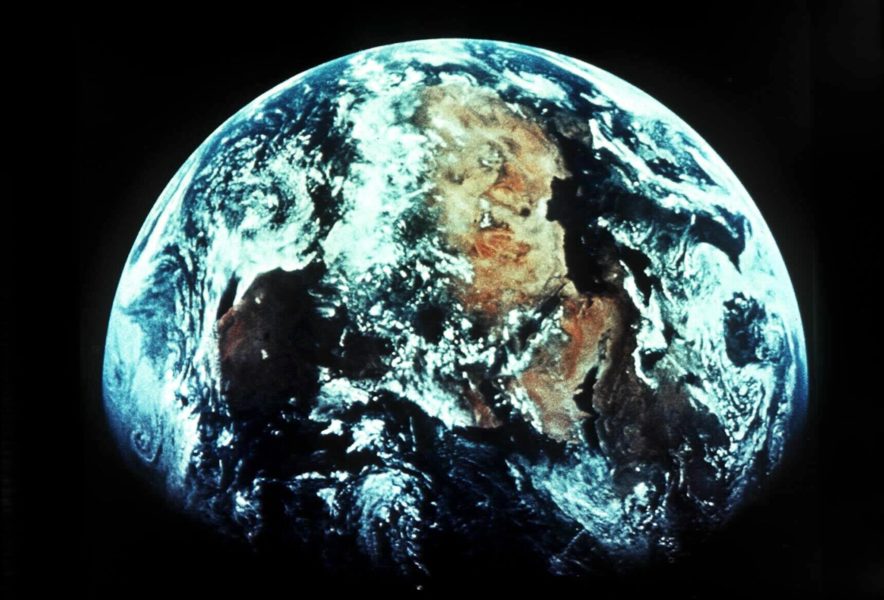 Jorden sedd från satellit.